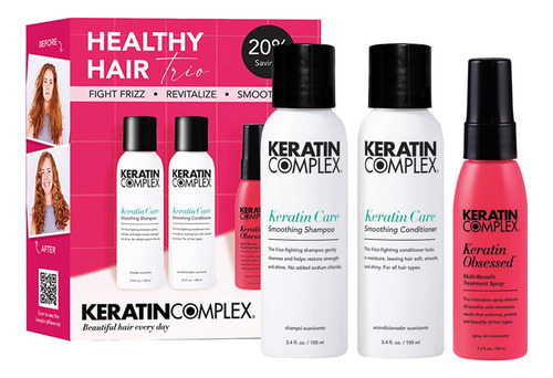 Shampoo Keratin Complex Healthy Hair Trio E Para The Y
