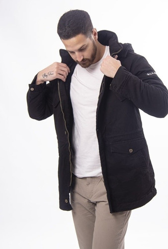 Campera Parka Hombre Gabardina Corderito Talles Especiales 