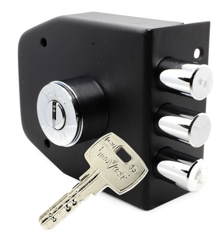 Imagen 1 de 5 de Cerradura Alta Seguridad Sobreponer Tover S2 Chapa Llave Pun