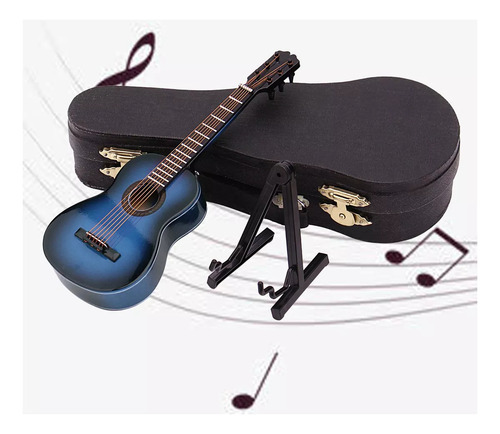 Modelo De Miniguitarra Con Soporte Y Funda, Colección De