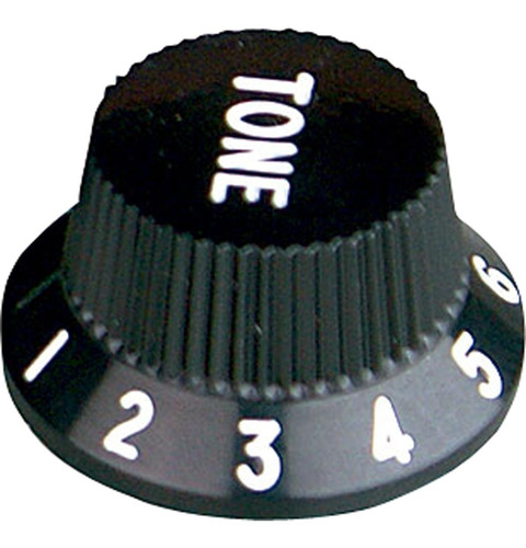 Botão Tone Preto Para Guitarra Knob Stratocaster Vines Music