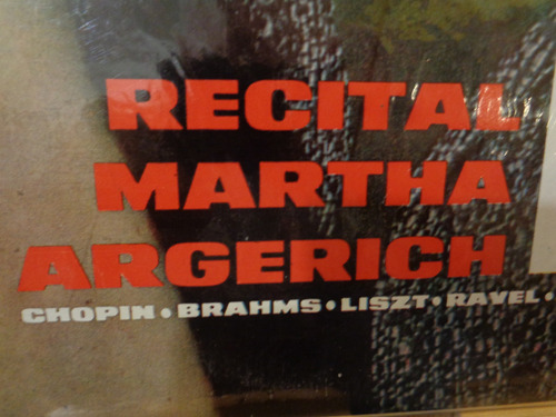 Martha Argerich Recital Vinilo Clasica Piano Numerado