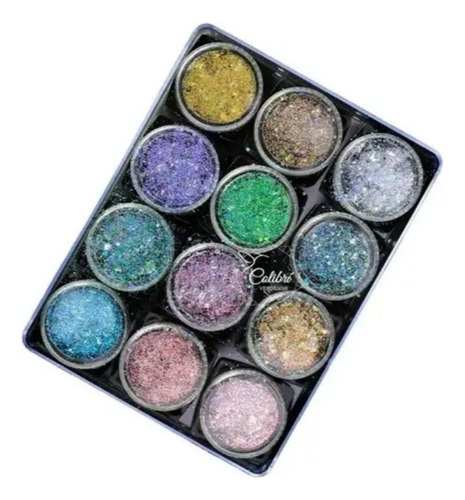 Glitter Cola De Sirena Baby Glam Colores Paris Night X12