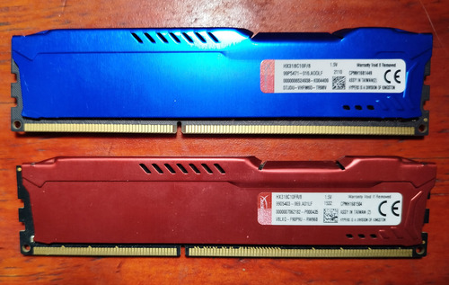Pack Memorias Rams Hyperx Fury 2x8gb Ddr3 (Usado)