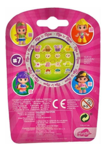 Figura Básica Pinypon Mix Is Max Serie 7 Niña 677k