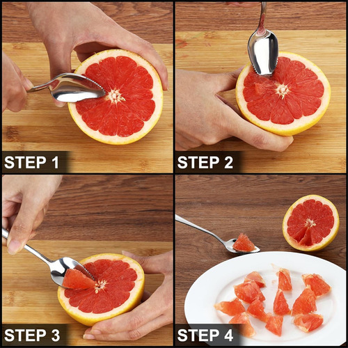 Juego De Cubiertos De Acero Inoxidable Con Forma De Pomelo,