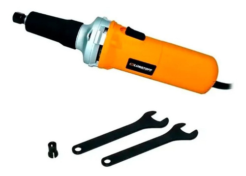 Amoladora recta Lüsqtoff ARL710-8 de 50 Hz color naranja 710 W 220 V + accesorios