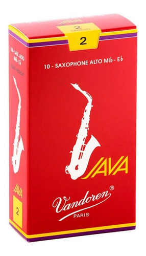 Cañas Saxofon Alto 2 Vandoren Java Filed-red