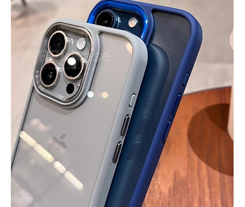 Funda De Tpu De Titanio Natural For iPhone 15 Pro Max Edge.