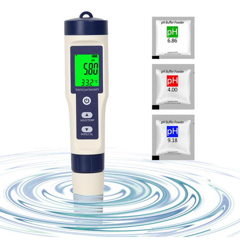 Probador De Ph, Ce, Tds, Sal Y Temperatura Para Agua