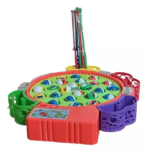 Jogo de Pescaria com Motor a Corda Mini JR Toys - Doce Lar Braga