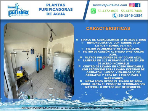 Imagen 2 de 10 de Planta Purificadora De Agua $29,500.00 Sin Anticipos