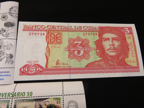 Estampilla Billete Y Moneda El Che Cubanos Set 4 Pzas