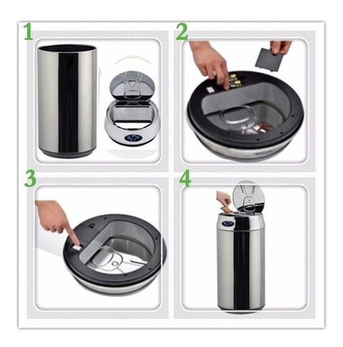 Imagen 1 de 1 de Cesto De Residuos Tacho Basura --- Automatico --- 2lts Acero