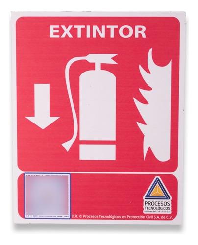 Señal De Proteccion Civil  Extintor 