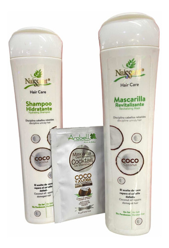 Kit Hidratante Shampoo Y Mascarilla De Coco Naissant