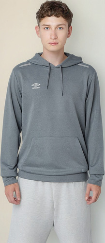 Polerón Entrenamiento Umbro Training Hooded Top Hombre Gris