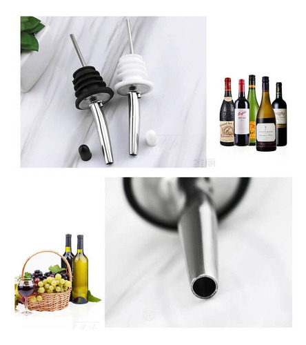 A 10 Vertedores Inoxidable Steel Dosifiers Botellas Bar
