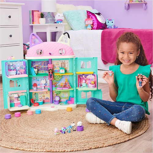 Gabby's Dollhouse Juego De Regalo De Figura De Lujo Con 7 Fi
