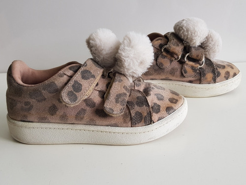 Zapatilla Cheeky De Nena. Talle 26. Animal Print. Usadas