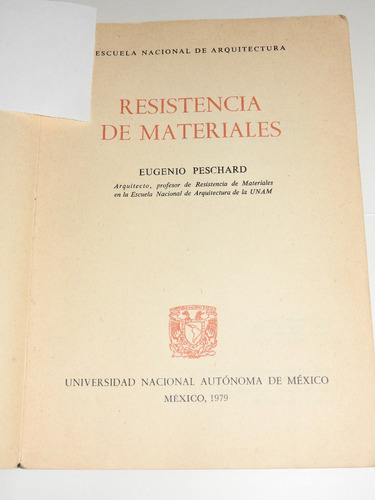 Eugenio Peschard - Resistencia De Materiales - Unam