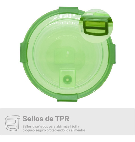 Contenedores Tuppers Herméticos Alta Calidad 3pzs Microondas