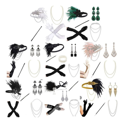 . Juego De Accesorios Gatsby Great De Los Años 20 For