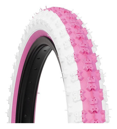 Llanta Para Bicicleta R16 X2.125 Blanca Rosa Dtc K50 Kenda