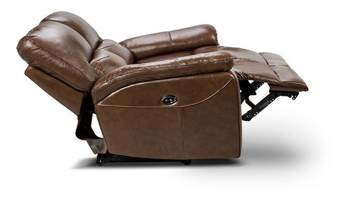 Rosen Sofa Reclinable Poch 2c Cuero Tabaco