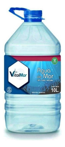 Agua De Mar 100% Pura Vitalmar 10 Lts Zona Burzaco/ Cañuelas