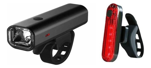 Luz Bicicleta Impermeable Llarge + Led Recargable Trasera 