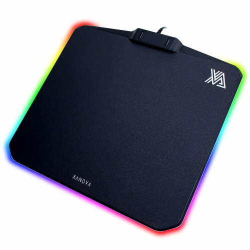 Mouse Pad Rgb Usb Xanova Phobos Luxe-r Cor Preto