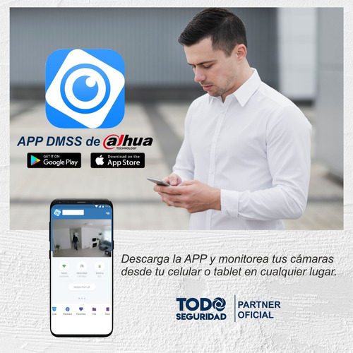 Imagen 7 de 10 de Kit Seguridad Dahua 4ch 5mp 1080p Fullhd + 2 Camara 2mp +1tb