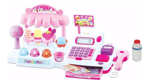Imagem 1 de 2 de Caixa Registradora Sorveteria Infantil Brinquedo Dinheiro
