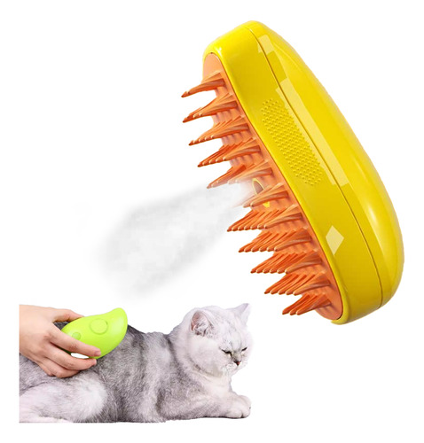 Cepillo De Vapor Para Gatos Y Perros 3 En 1, Autolimpiante