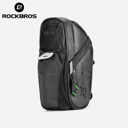 Imagem 5 de 7 de Bolsa Selim Bike Rockbros Impermeável C/ Porta Garrafa Nf
