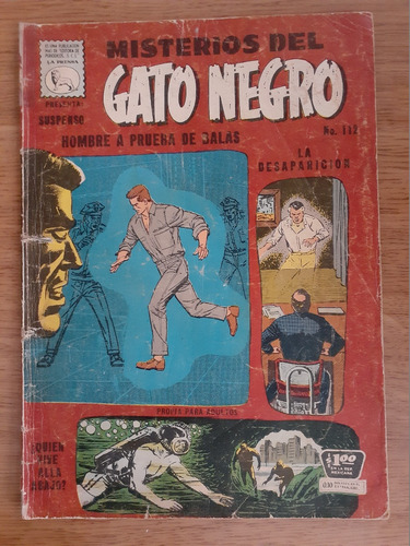 Cómic Misterios Del Gato Negro Número 112 La Prensa 1960