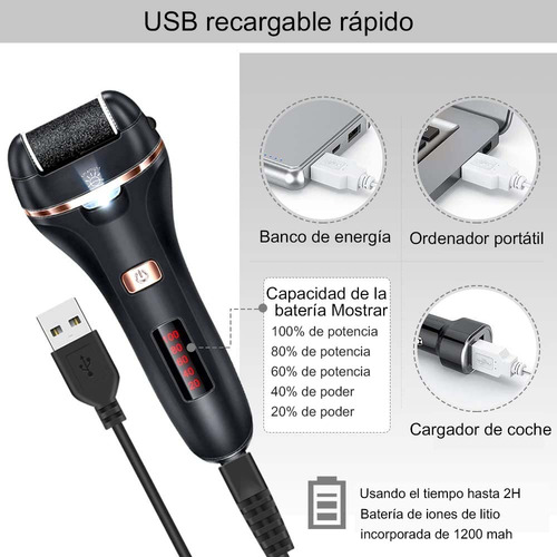 Lima Eléctrica Recargable Para Pies, Removedor De Callos