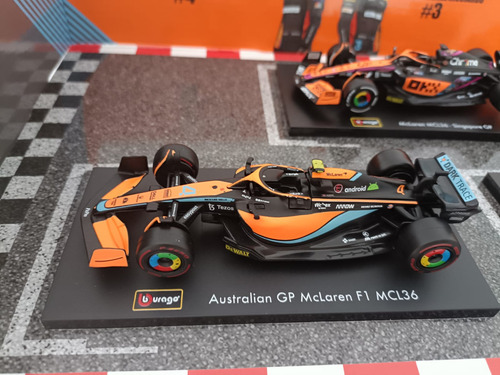 Bburago 6 Autos Coleccionables F1 Escala 1:43 Color Mclaren