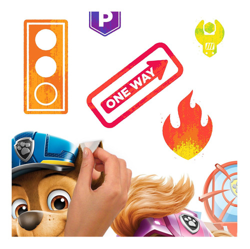 Roommates Rmk5122gm Calcomanías Adhesivas Paw Patrol