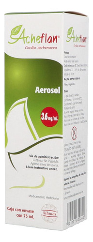 Acheflan Aerosol 3.6 Mg/ml Caja Con Envase Con 75 Ml