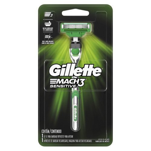 Máquina Para Afeitar Gillette Mach3 Sensitive