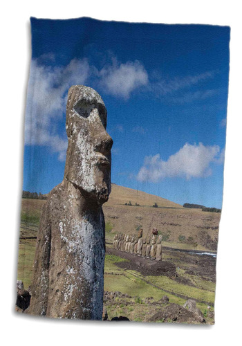 3d Rose Chile-isla De Pascua-rapa Nui Np-the Traveler Moi At