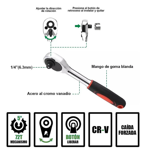 Reimay Juego De Herramientas Mecánicas Autocle Dados Acerokit 46pcs