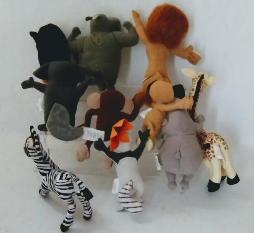 Pelúcia Animais Madagascar Dreamworks Col Mcdonald's Complet (Usado)