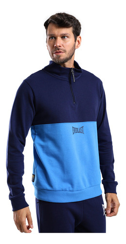 Polerón Hook Qtr Zip Cblock Everlast Azul 