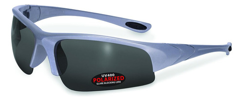 Gafas De Sol Polarizadas Ssp Eyewear, Montura Plateada Y Len