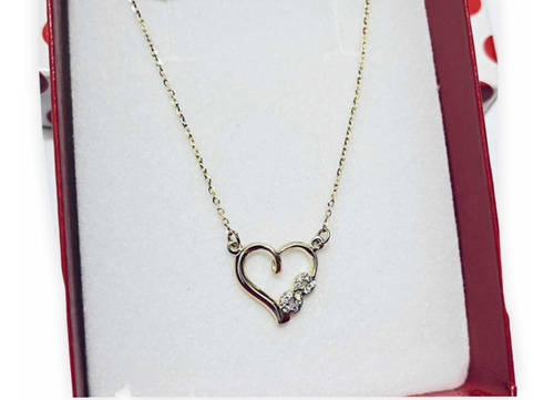 Gargantilla Corazon Con Infinito Oro 14k