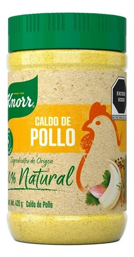 2 Pzs Caldo De Pollo Knorr Natural 420 G
