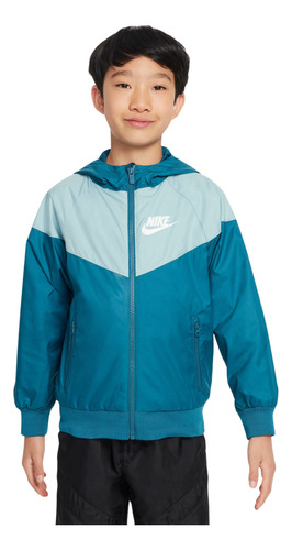 Polerón Nike Sportswear Windrunner Niños Verde 